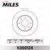 MILES K000124 Диск тормозной K000124 MR389722 Miles