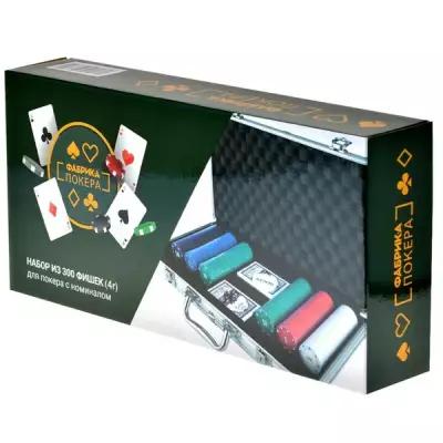 Набор для покера Фабрика покера в ал. кейсе Фабрика покера (300 фишек по 4 гр)