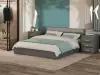 PROxSON Кровать Varna без основания (Ткань: Рогожка Savana Grey (серый)) 160x200