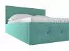 Кровать с подъемным механизмом Первый Мебельный Колумбия ПМ Мятный / Коричневый велюр 180х200 см