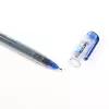 Ручка гелевая, 0.38 мм, синяя, прозрачный корпус, бесстержневая, игольчатый пишущий узел