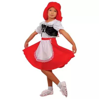 Карнавальный костюм «Красная шапочка», шапка, блузка, юбка, р. 30, рост 110-116 см