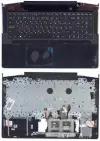 Клавиатура для ноутбука Lenovo IdeaPad 700-15ISK, Русская, черная с черным топкейсом