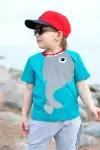 Детская футболка для мальчика, со светоотражающей аппликацией