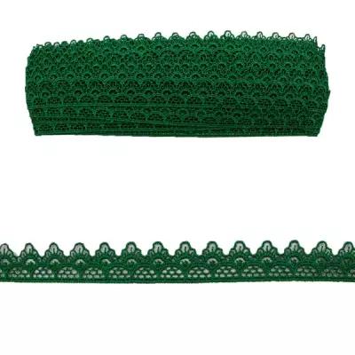 0575-1059 Кружево вязаное, 2 см*13,71 м (А628 зеленый)