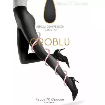 Матовые колготки с поддерживающим эффектом Oroblu REPOS 70 opaque, размер 2, цвет Черный