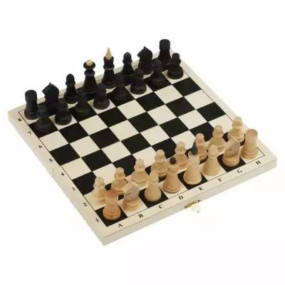 Шахматы ТРИ совы обиходные, деревянные с деревянной доской 29*29см, 341989