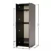 Шкаф для одежды Комфорт МШ-21 60х45 с зеркалами венге