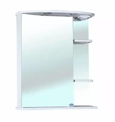 Зеркало-шкаф Bellezza Магнолия-60 белое лев. (свет) (4612709002016) /1137/