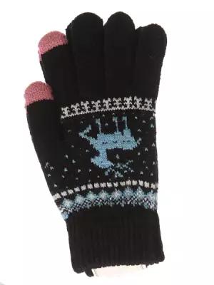Теплые перчатки для сенсорных дисплеев Activ Fashion Black 123213