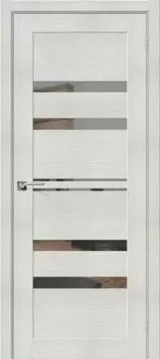 Межкомнатная дверь Порта-30 Bianco Veralinga (60*200, bianco weralinga, со стеклом (кроме 55,60*190), полотно+коробка+наличники, mirox grey)
