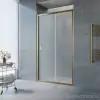 Душевая дверь в нишу Vegas Glass ZP NOVO 160 05 10 160 см, профиль бронза, стекло сатин