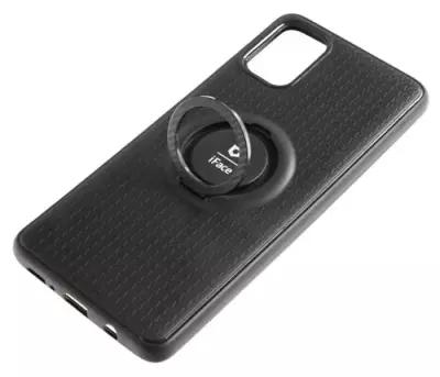 Накладка iFace с кольцом для Samsung M51 черный