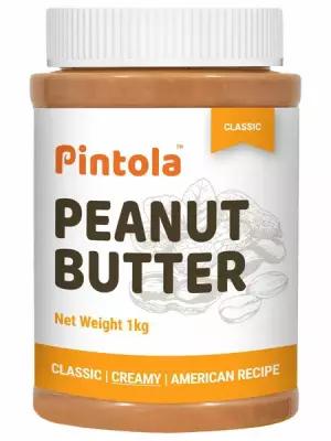 Peanut Butter CLASSIC CREAMY, Pintola (Арахисовая паста классическая кремовая по американскому рецепту), Индия, 350 г