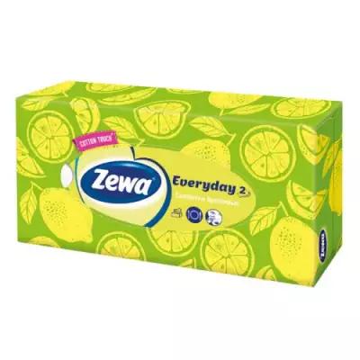ZEWA Салфетки Zewa бумажные для лица Everyday двухслойные 100 шт, 164 гр, 1 шт (9 штук)