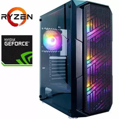 Компьютер PRO-1317075 AMD Ryzen 5 7600X 4700МГц, AMD X670, 16Гб DDR5 5200МГц, NVIDIA GeForce GT 730 4Гб, SSD M.2 1Тб, HDD 4Тб, 500Вт, Midi-Tower