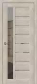 Межкомнатная дверь Порта-27 Bianco Veralinga (70*200, cappuccino veralingo, со стеклом (кроме 55,60*190), полотно+коробка+наличники, mirox grey)