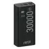 Внешний аккумулятор Hiper EP 30000, 30000 мАч, 3A, 4 USB, QC, PD, дисплей, черный