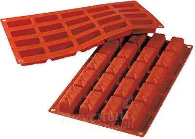 Форма для конфет Silikomart Nougats Sf060, 20 ячеек, оранжевый