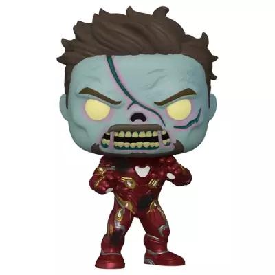 Фигурка Funko POP Marvel What If...? Zombie Iron Man Bobble-Head (9,5 см)