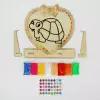 Аппликация шариковым пластилином в форме сердца «Животные» 8 цветов по 4 гр, подставка, микс