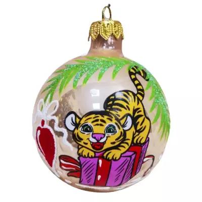 "Елочный шар Christmas ""Тигры"" D6.5 см стекло КУ-65-212020/м"