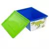 Ящик для игрушек, с крышкой, «Дино. Тирекс», объём 30 л, цвет синий