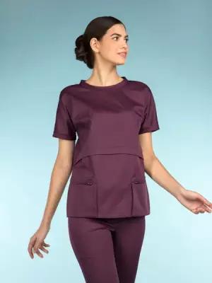 Блуза медицинская женская Cameo 8-1030[k], цвет Итальянская слива, размер 42, рост 164