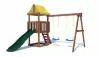 Деревянная детская игровая площадка CustWood Junior Color JC1 безопасный и комфортный игровой спортивный комплекс