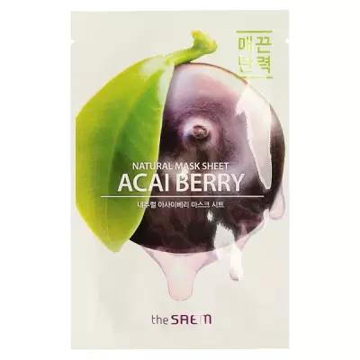 Маска тканевая с экстрактом ягод асаи the SAEM Natural Acai Berry Mask Sheet 21ml