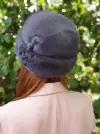 Женская формованная шапка из норки МН 463, Размер 55