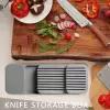 Подставка для ножей / Компактный органайзер для ножей, серый