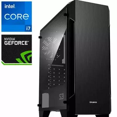 Компьютер PRO-0616650 Intel Core i7-13700KF 3400МГц, Intel Z790, 8Гб DDR5 4800МГц, NVIDIA GeForce GT 740 4Гб, SSD M.2 480Гб, HDD 2Тб, 500Вт, Midi-Tower
