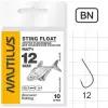Крючок Nautilus Sting Float Матч S-1102, цвет BN, № 12, 10 шт