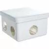 Распределительная коробка GUSI ELECTRIC 80х80х55 7 муфт, IP54, ОП, белый С3В87 Б Евро