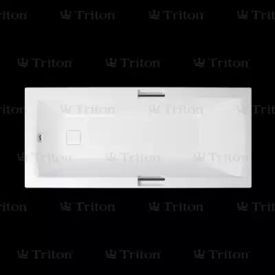 Ванна акриловая Triton Алекса 1700х750 прямоугольная, с ручками, каркас, слив-перелив, цвет: белый