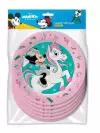 Набор бумажных тарелок ND Play Minnie Mouse розовые - 3, 180 мм 6 штук