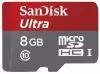 Карта памяти SanDisk Ultra microSDHC 8Gb Class 10 UHS-I U1 + SD Adapter (SDSDQUI-008G-U46)