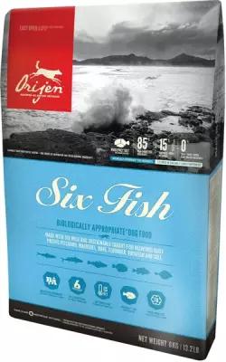 Ориджен, Для Собак, 6 рыб (Origen, 6 Fish) (340 гр)