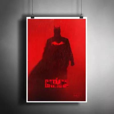 Постер плакат для интерьера "Фильм: Бэтмен (The Batman). Актёр Роберт Паттинсон. DC Comics" / A3 (297 x 420 мм)