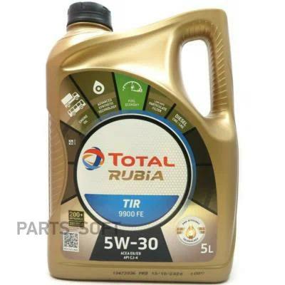 TOTALENERGIES 213981 Моторное масло RUBIA TIR 9900 FE 5W30 5L замена номеру 195097