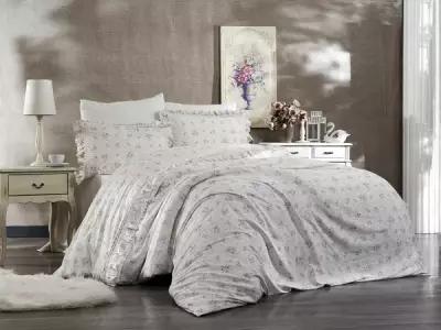 Комплект постельного белья премиум качества, Gelin Home, Евро с 4 наволочками, лиловый, 50х70, египетский хлопок, люкс