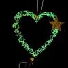Декоративная подвеска «Сердце со звездой» 12×67 см