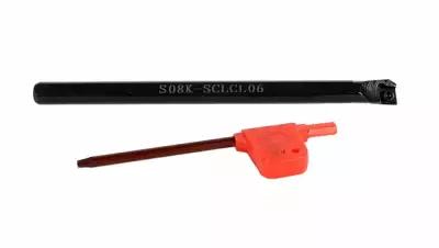 Резец токарный расточной для сквозных и глухих отверстий 8мм левый S08K-SCLCL06