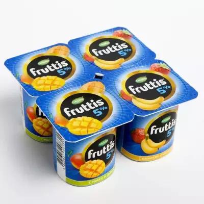 Йогурт FRUTTIS Сливочное лакомство дыня/манго/банан/клубника 5% 115г