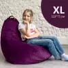 Кресло-мешок мягкое, ткань велюр, цвет фиолетовый, размер XL