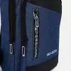Рюкзак-слинг на молнии, 2 наружных кармана, с USB, цвет синий