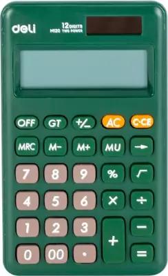 Калькулятор карманный Deli EM120GREEN зеленый 12-разрядов