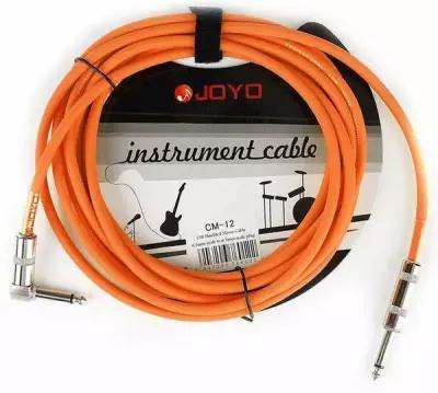 JOYO CM-12 Cable Orange инструментальный кабель, 4,5 м, TS-угловой TS 6,3 мм