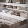 Кровать Виктория 160х200 белая с прикроватным блоком и тумбой